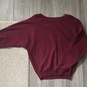 Women's Burgundy Sweater